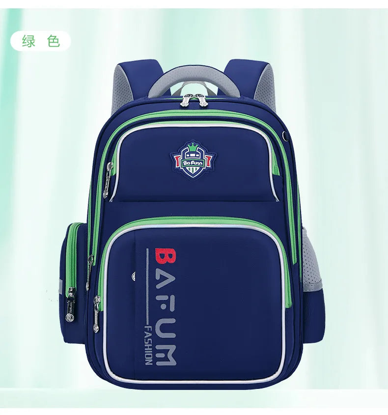 2025 New Design Large Capacity Ergonomic Teen School Backpack Waterproof Lightweight Spine Protection for Grades 1-3-6 Students