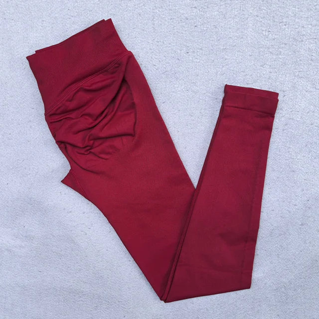 Leggings Women Scrunch Bum Gym Legging Seamless Yoga Legging Workout Yoga Pants Low Ribbed Waistband Sports Tights