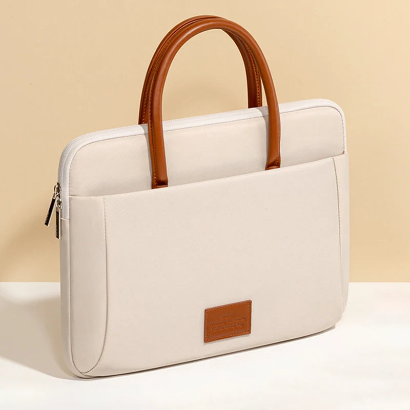 Business Laptop Bag Stylish Women Tote Bags Slim Briefcase For 13 14 15.6 Inch Macbook Air Pro Acer Huawei Asus Dell Lenovo Case