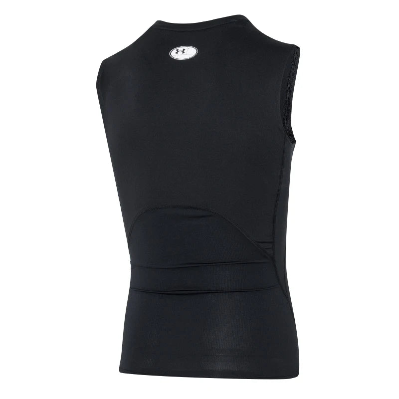 Underarmour Men's Sports Vest Running Fitness Simple Compression Shirt Basketball Training Sleeveless T-Shirt 1361522-001