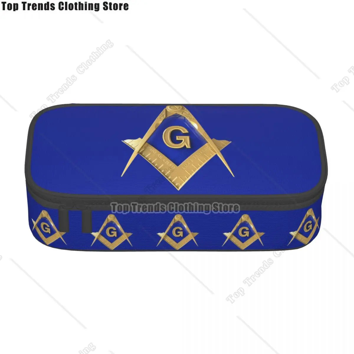 Kawaii Masons Masonic Freemason Pencil Cases for Girl Boy Big Capacity Mason Freemasonry Pencil Pouch Stationery