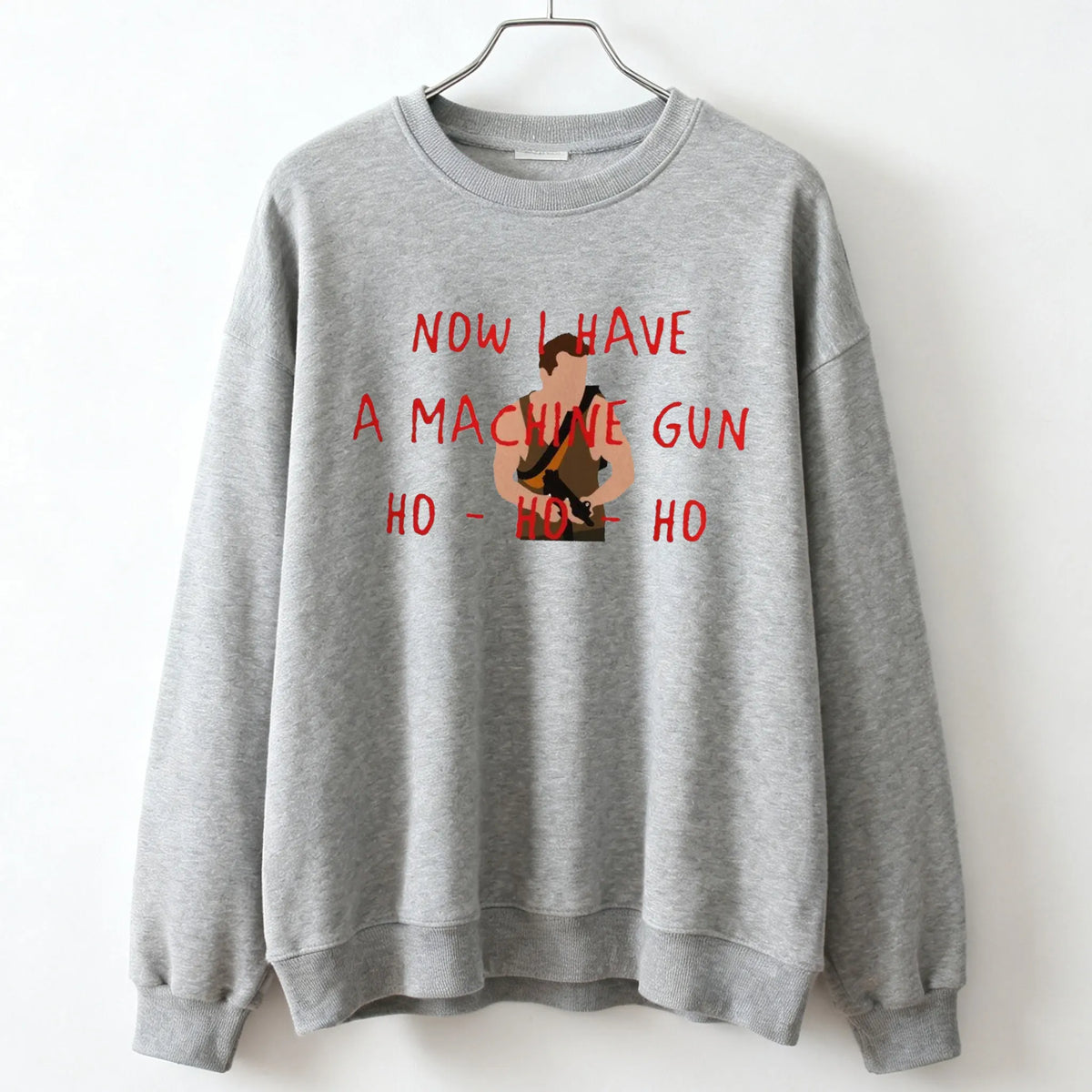 Now I Have A Machine Gun Die Hard Mclane Naktomi Plaza Unisex Jumper Sweater Men Women New in Hoodies & Sweatshirts Pullover