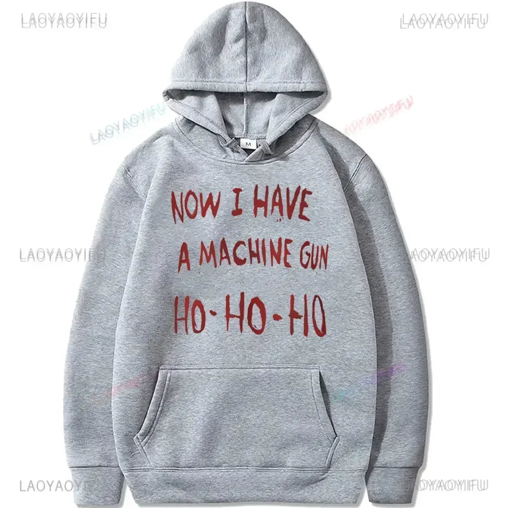 Now I Have A Machine Gun Die Hard Mclane Naktomi Plaza Unisex Jumper Sweater Men Women New in Hoodies & Sweatshirts Pullover