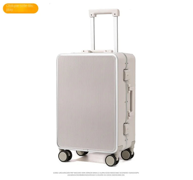 Sturdy Aluminium Frame Suitcase 28 inch Large Size Drop-resistant Trolley Case Business Suitcase 20 inch Boarding Box TSA lock