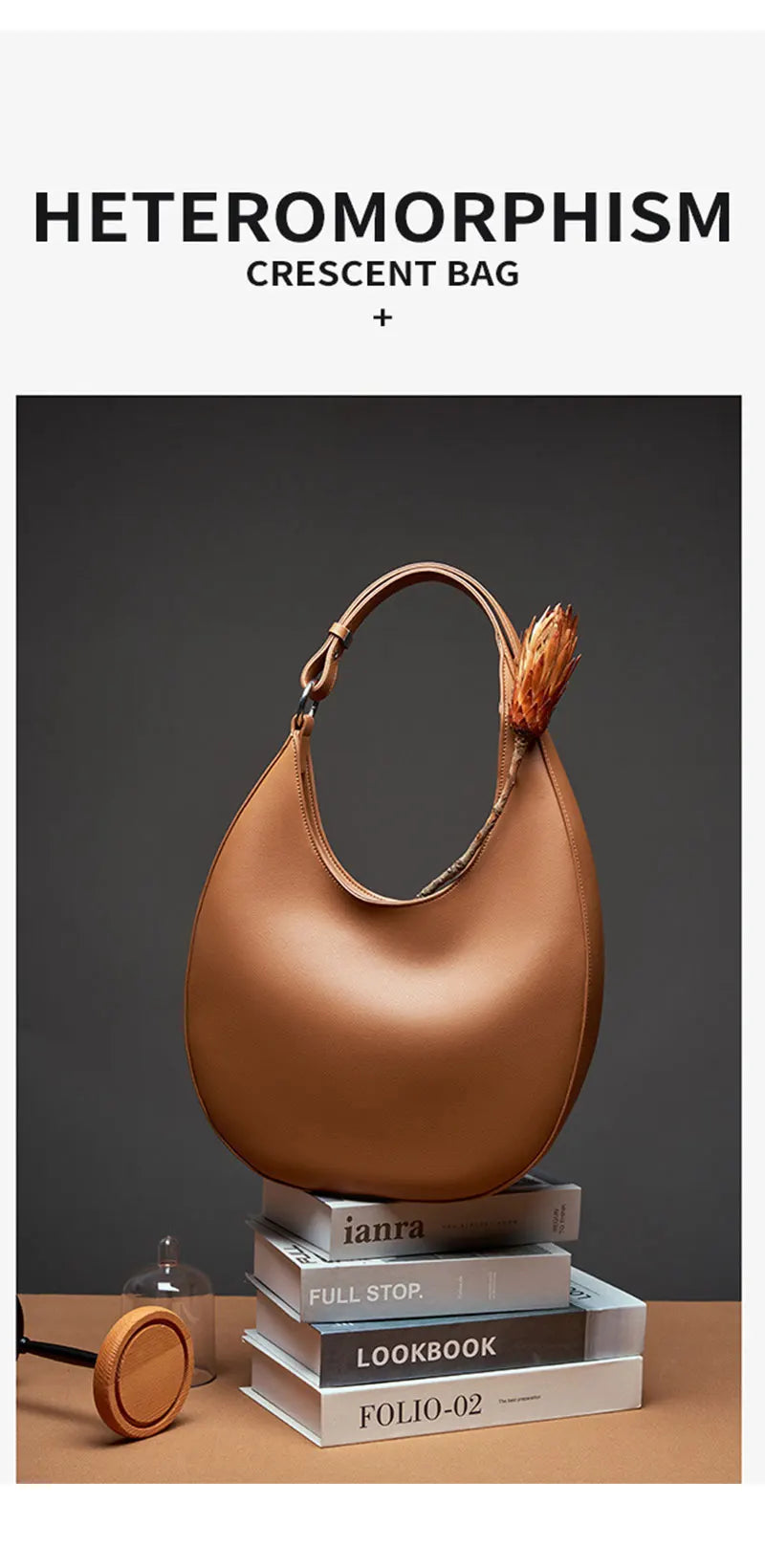Genuine Leather Women Tote Bags Fashion Luxury Designer Women's Shoulder Bag Quality Cowhide Large Capacity Half Moon Handbags