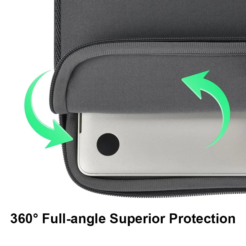 360 Shockproof Laptop Sleeve Case Notebook Bag 13/14/15.6 Inch for MacBook Air Pro HP Dell Lenovo Soft Carrying Cover