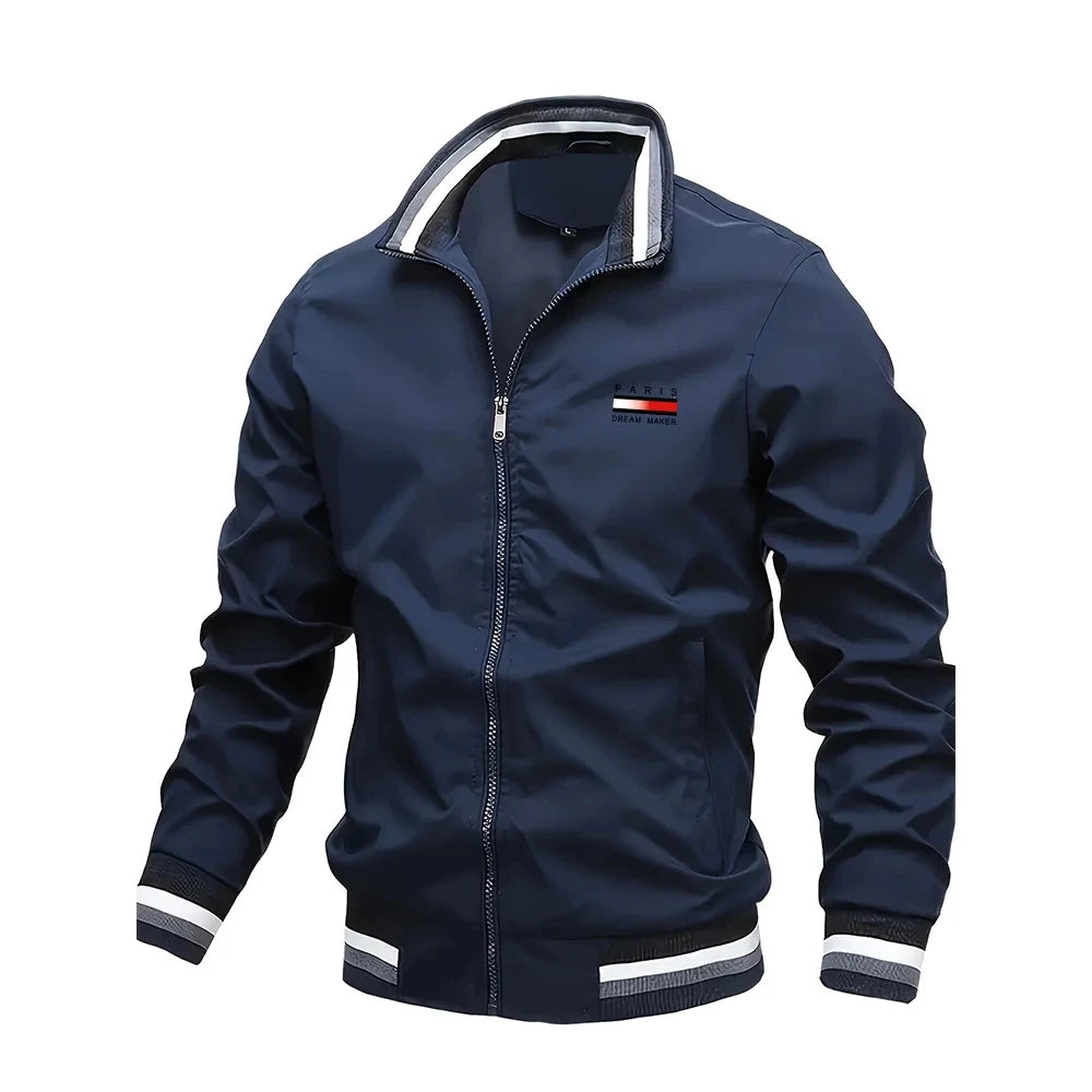Spring Autumn Men's Jackets Oversized Stand Collar Zipper Outdoor Coat Tops Baseball Bomber Varsity Jackets Man Designer Clothes