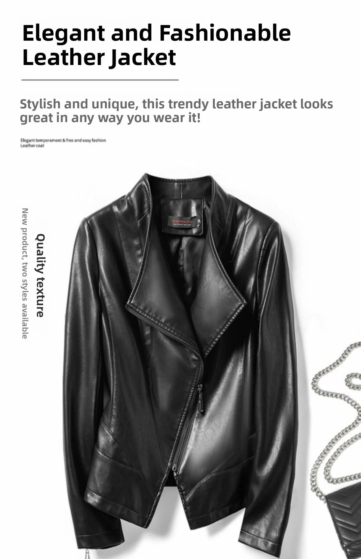 Ning Genuine Leather Jacket Women's Short Sheepskin 2026 Spring Autumn New Style Motorcycle Biker Jacket Slim Fit Korea...