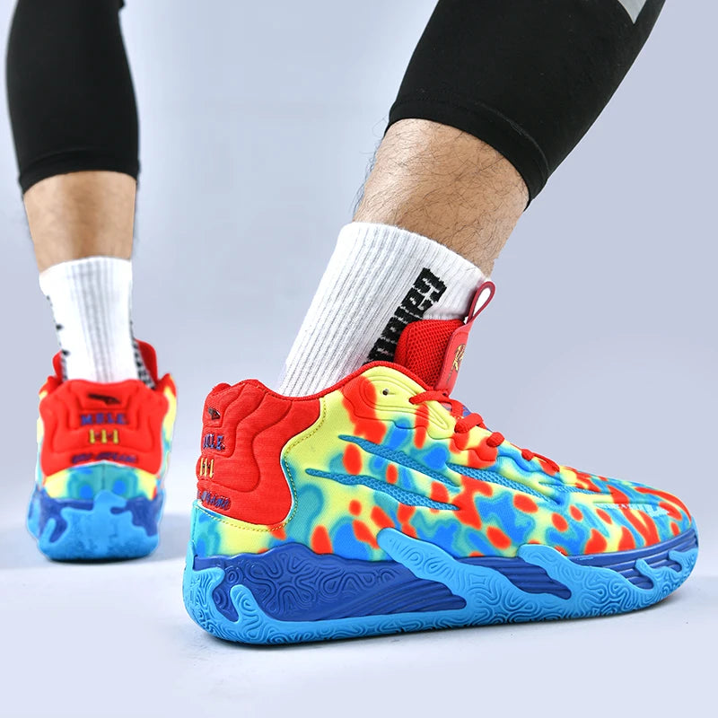 Three ball Three generation Lamelo Ball MB.01 Basketball shoes Men's actual combat cushioned low-top sneakers cushioned rebound