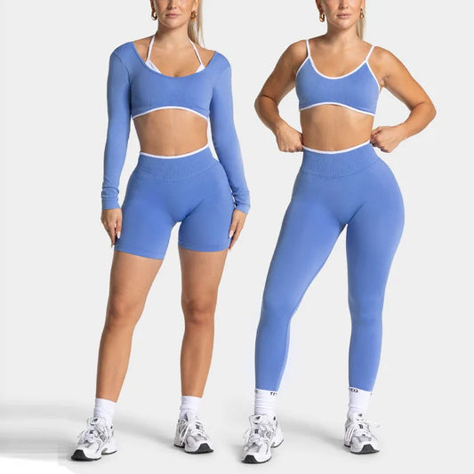 Ignite Sculpt Series Logo Scrunch Seamless Leggings Women Yoga Pants Hip Lifting Running Exercise Gym Sports Bra Fitness Shorts