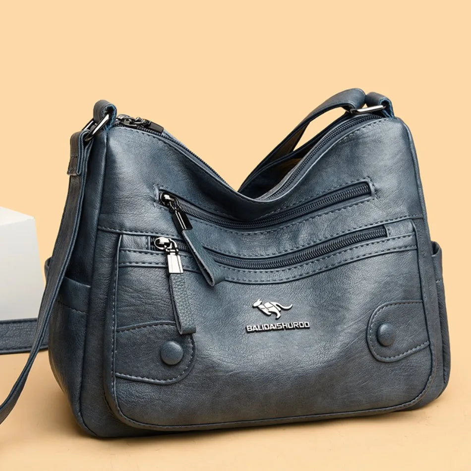 Luxury Messenger Bag Women Bags Designer Top Quality Soft Pu Leather Shoulder Crossbody Bags for Women Ladies Purses Handbags