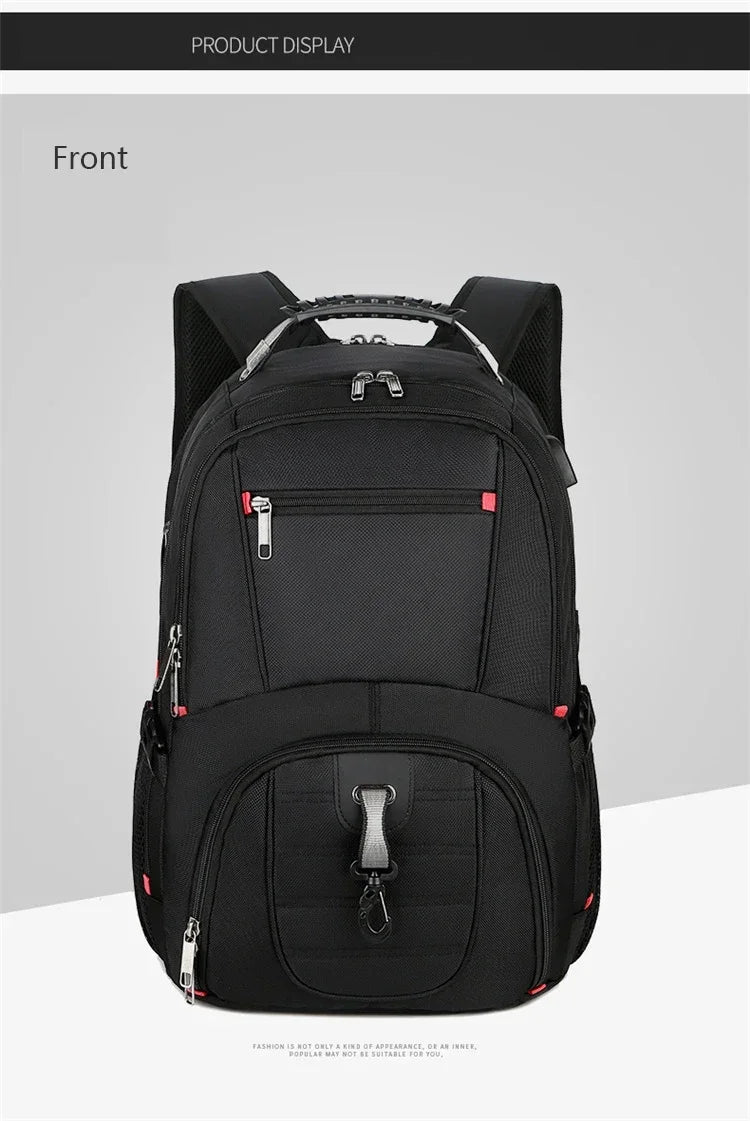 2026 Swiss-Multifunctional bags Durable 17 Inch Laptop Backpack, Travel Bag,College Bookbag,USB Charging Port,Water Resistant