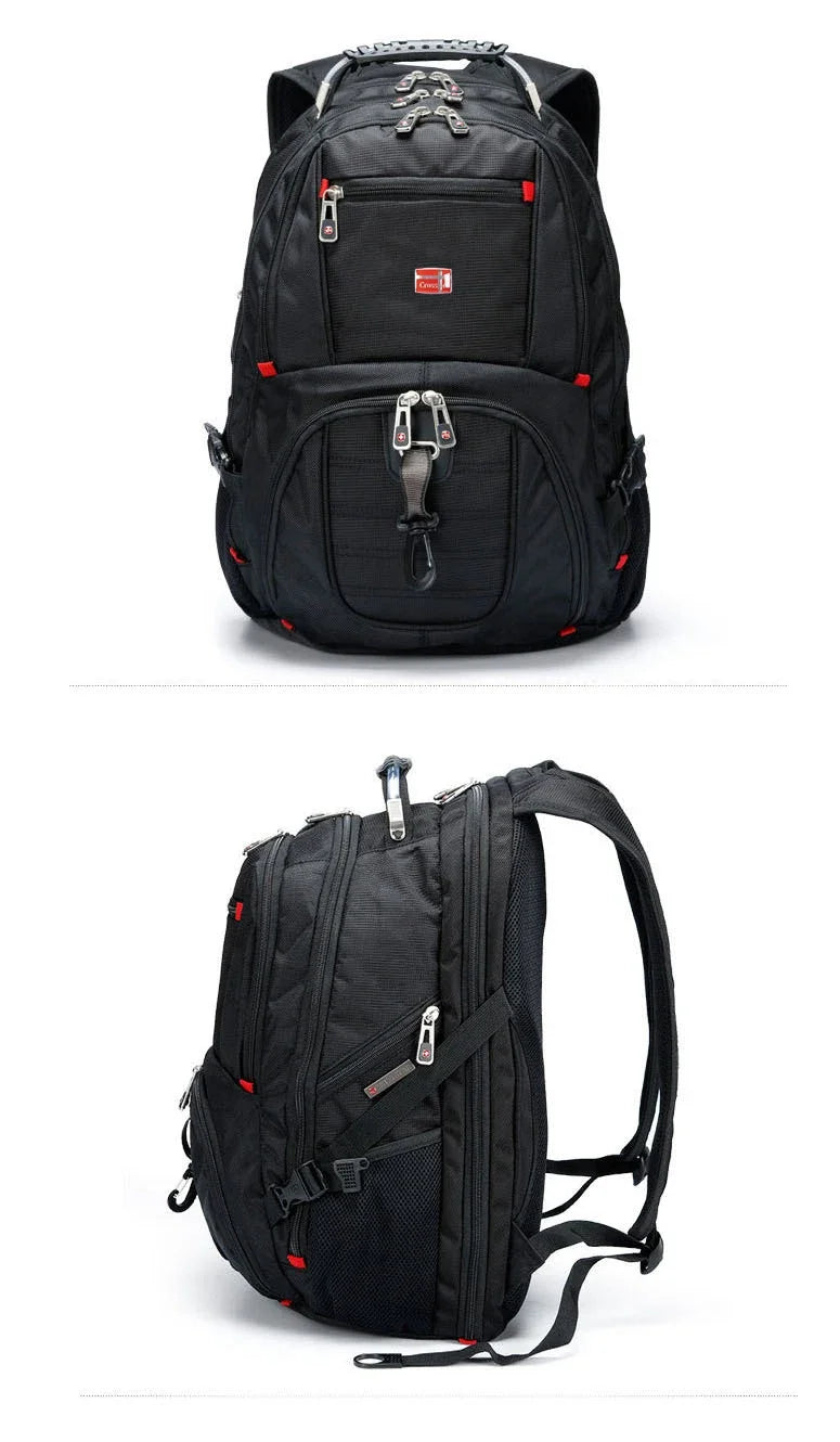 2026 Swiss-Multifunctional bags Durable 17 Inch Laptop Backpack, Travel Bag,College Bookbag,USB Charging Port,Water Resistant