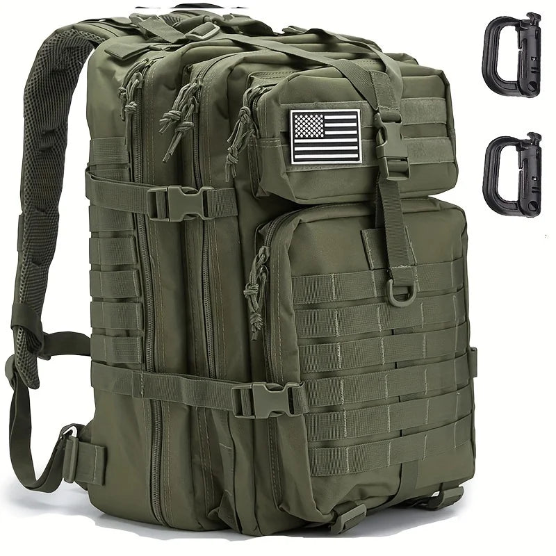 Outdoor Tactical Men's Backpack, 50L Camouflage Waterproof Sports Assault Backpack, Camping and Mountaineering Women's Backpacks