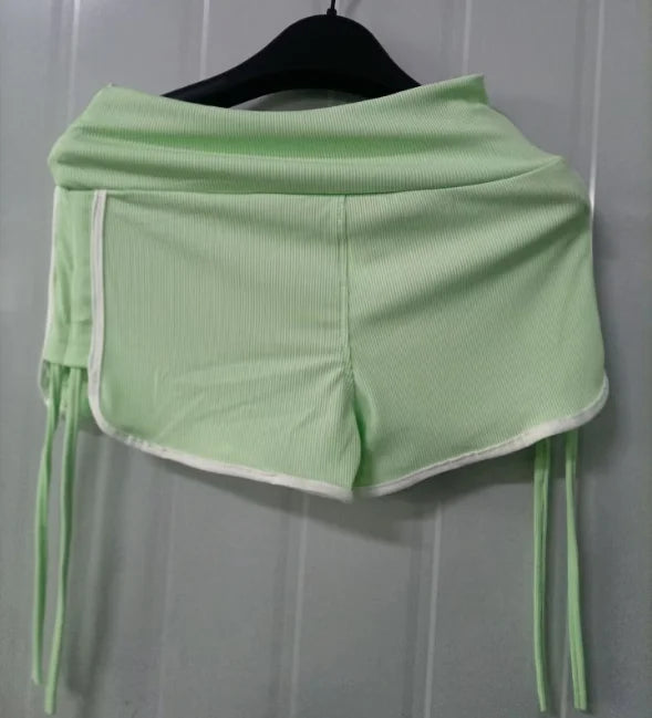 Pantalones Cortos De Mujer Sexy Summer Y2k Shorts Women Clothes 2025 New Bottoms High Waist Tunic Straight Bodycon Short Mujer