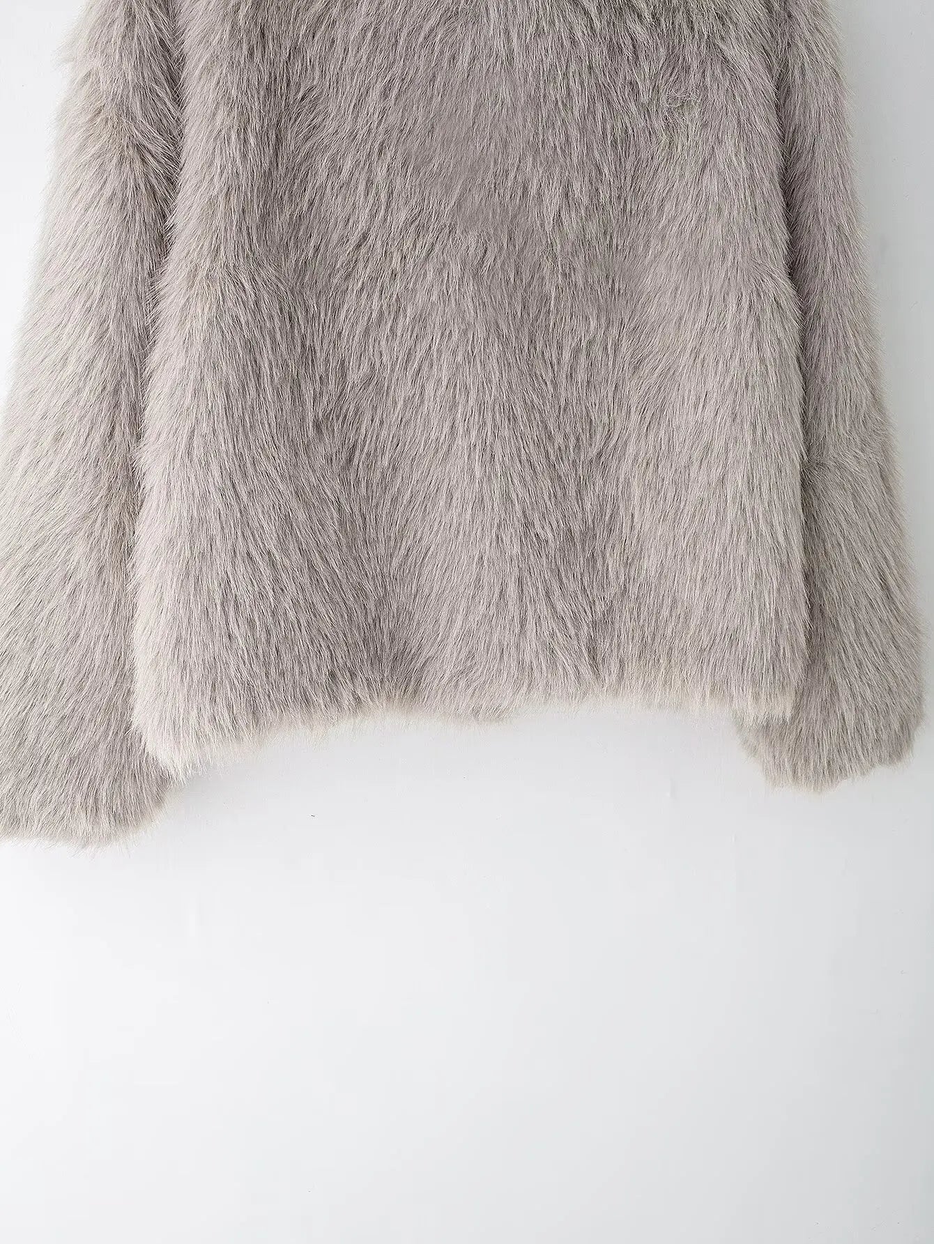 HH 2025 Winter Coats For Women New Artificial Fur Effect Loose Cropped Coat Female Versatile Streetwear Women's Cardigan