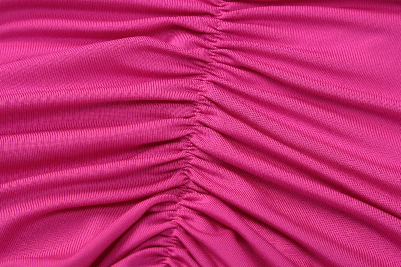 Dulzura One Shoulder Backless Ruched Slim Ribbon Long Dress Women Solid Sexy Elegant Dress Evening Party Club Prom Summer Outfit