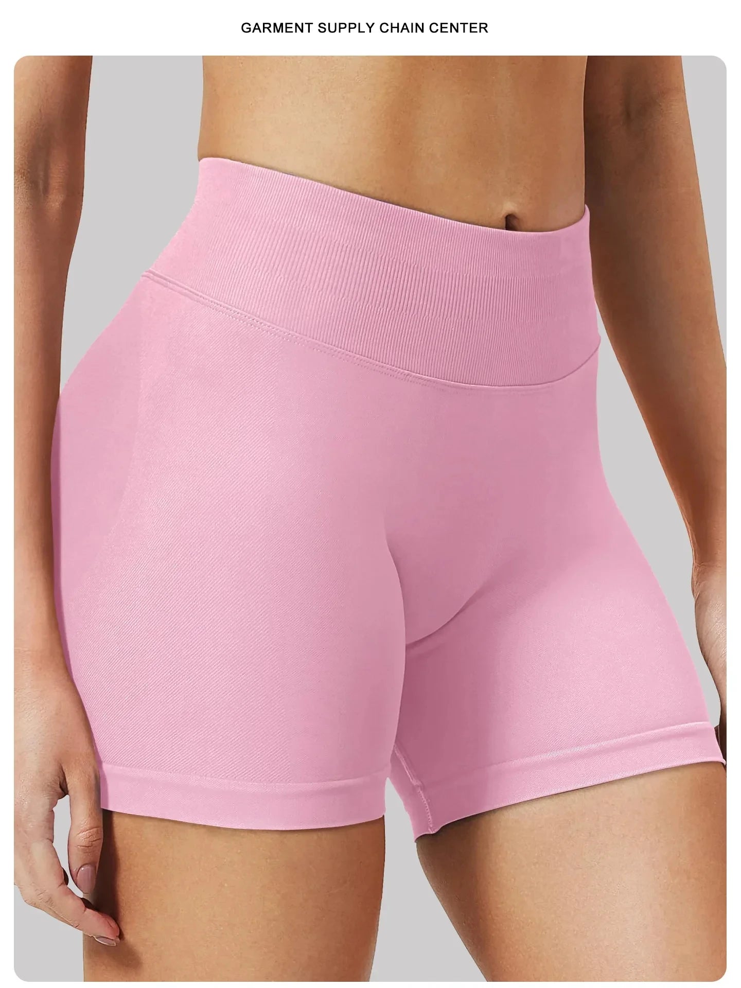 Summer High Waisted Yoga Shorts For Women Fashionable and Sexy Running Fitness Pants Solid Color Yoga Leggings Elastic Tights