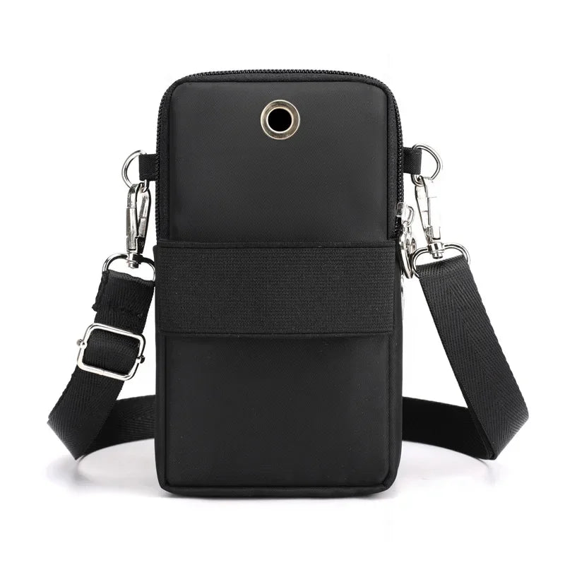 Waterproof Nylon Mobile Phone Versatile Mini Bag Purses Women's Shoulder Cross Body Messenger Bag