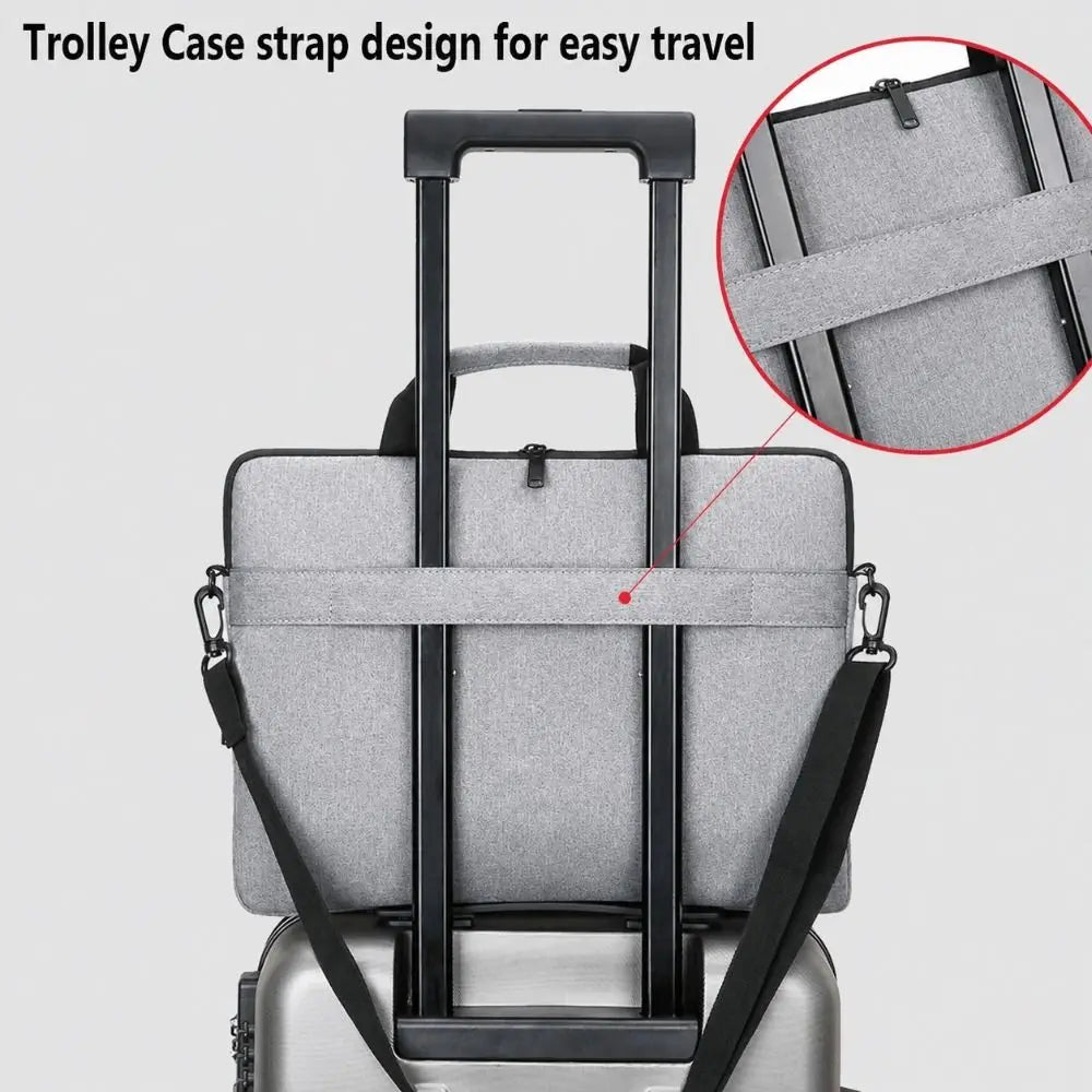 Universal Laptop Sleeve Case Shockproof Large Capacity Laptop Handbag Ultra Thin Business Notebook Cover Tablet Protective Pouch