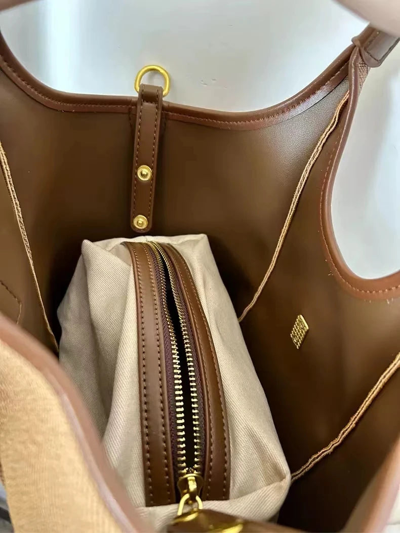 2024 New Handbag, Bags for  Women, High-quality Bucket Bag, Canvas Bag, Women's Crossbody Tote Bag