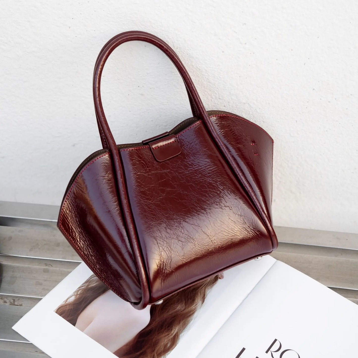 YANATARI Genuine Leather Woman Bag Shoulder Bag Handbags Ladies Crossbody Bags Luxury Designer Minimalism Bag Cowhide Bucket Bag