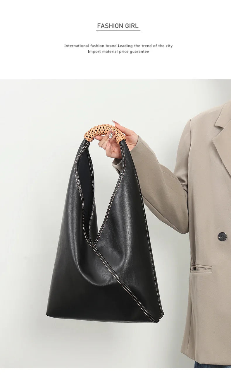YANATARI Female Genuine Leather Bag Large Capacity Handbags Shoulder Bag Big Tote Bags for Women Shopping Bag Large Luxury Bag