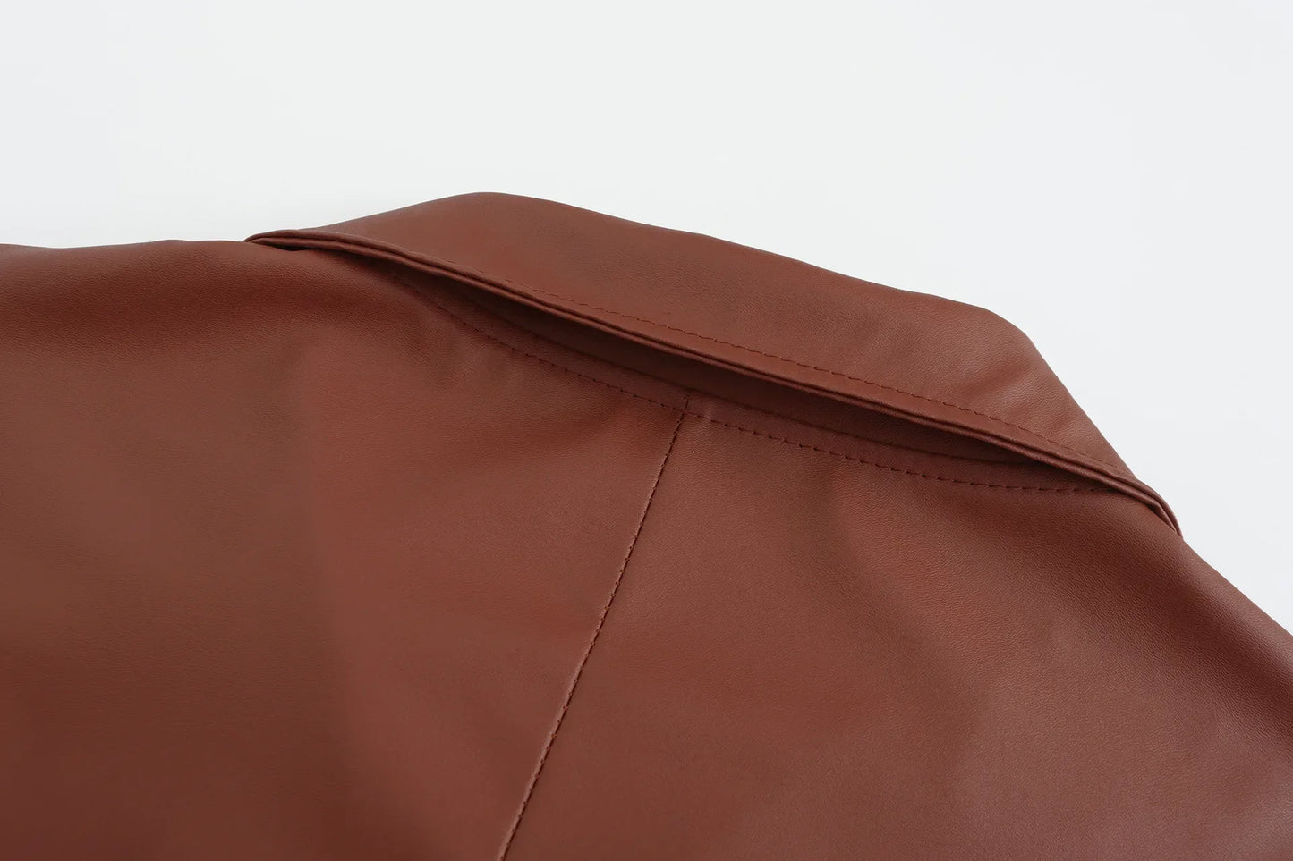 2026 New Men's Long Leather Jackets Goth Punk Button Trench Coat Solid Lapel Collar Long Pu Windbreaker Winter Leather Coats