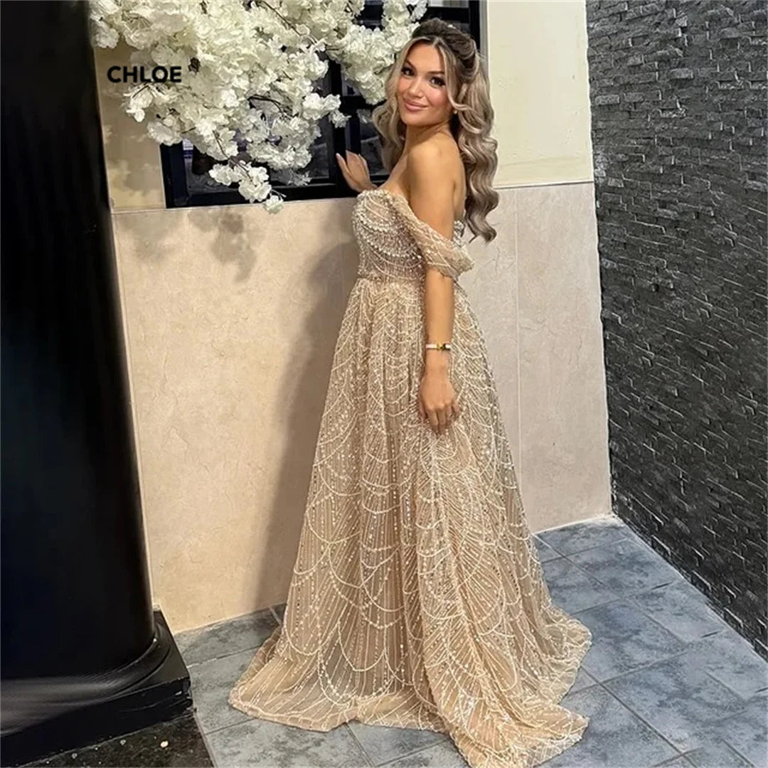 Line A Elegant Womens Evening Party Dresses for Special Occasions Custom Made Dresses 2025 Woman Luxury Prom Dress 2025 Wedding