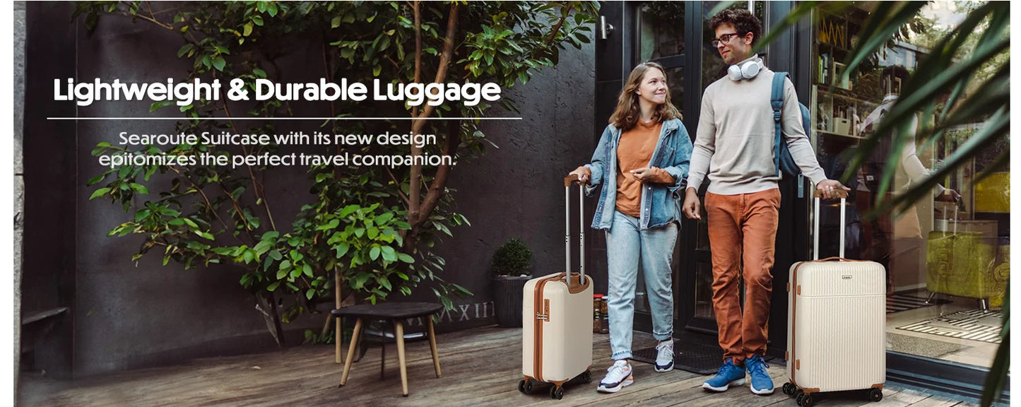Luggage Sets Suitcase ABS Hard Shell Carry-On Hand Cabin with 4 Double Spinning Wheels & TSA- Lock 3 Piece Set (21"24"28")