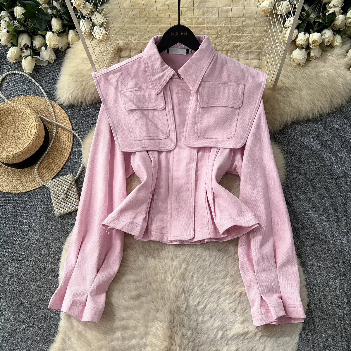 SINGREINY Fashion Senior Denim Jacket New French Classic Lapel Full Sleeves Slim Outwear Women Autumn Chic Elegant Workwear Coat