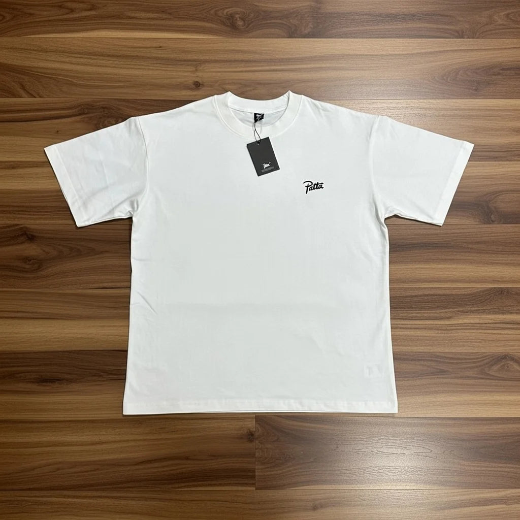 New Arrival Patta Tshirt American Street Style with Palm Tree Star Print Man Short Sleeve Tops