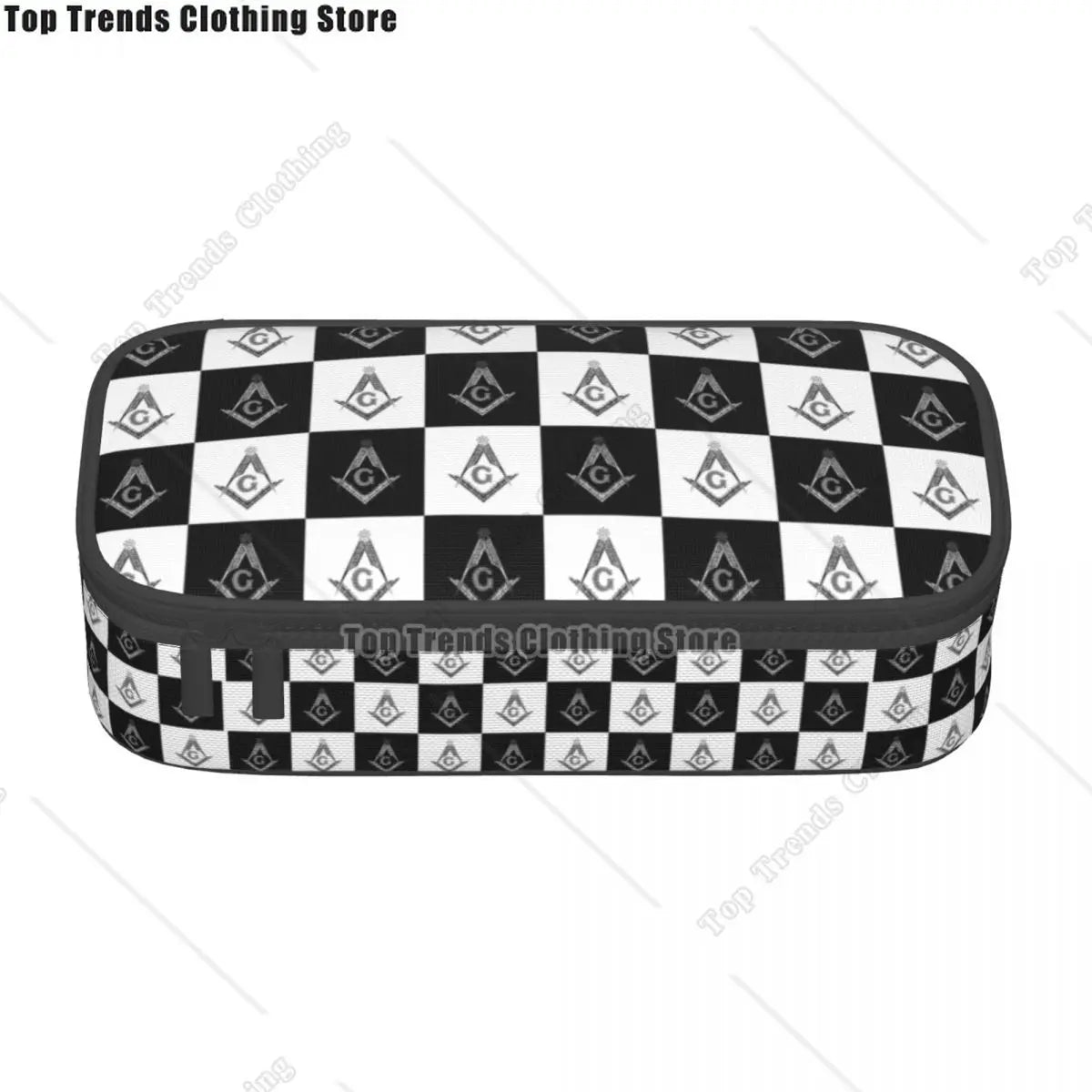 Kawaii Masons Masonic Freemason Pencil Cases for Girl Boy Big Capacity Mason Freemasonry Pencil Pouch Stationery