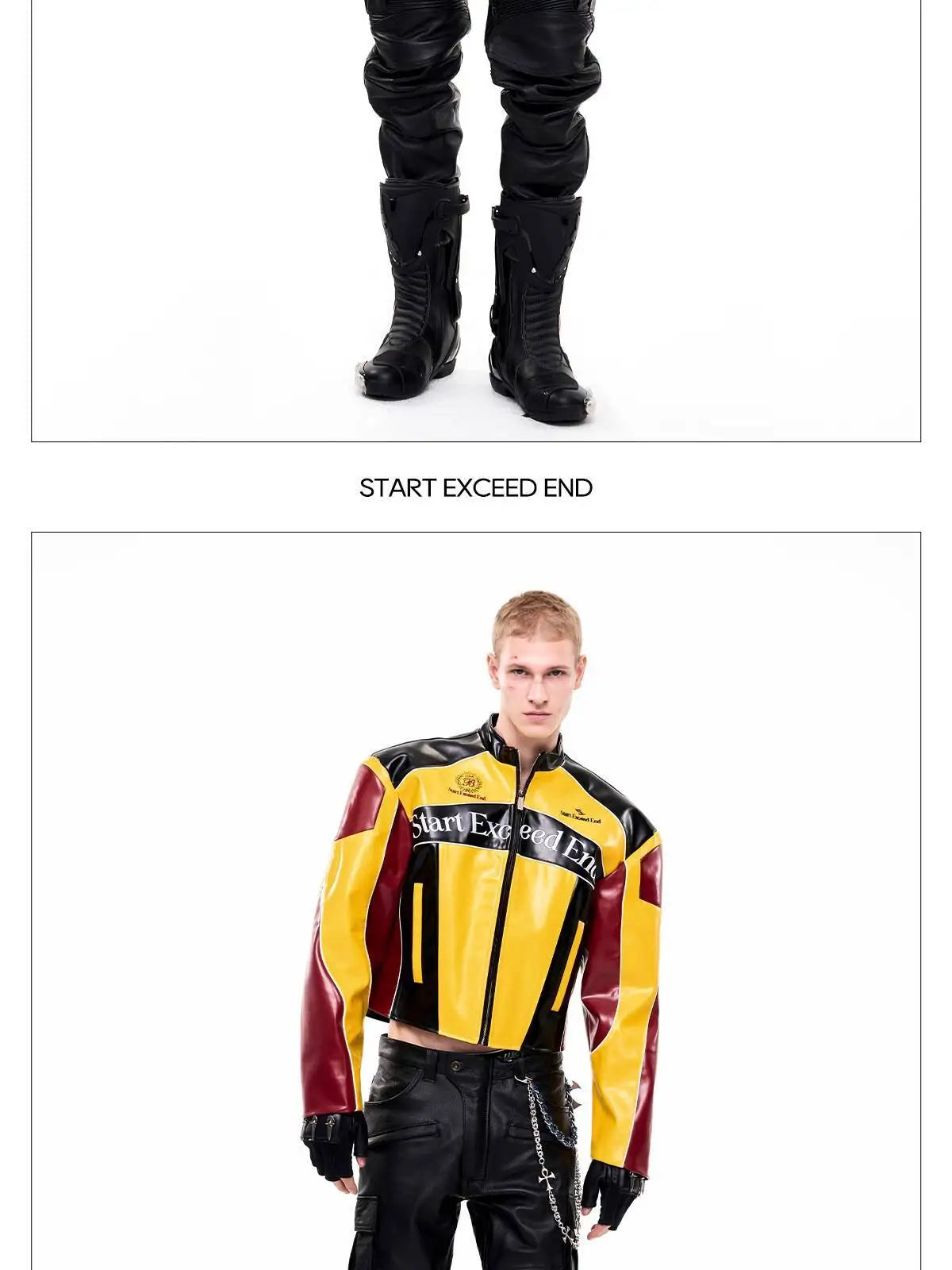 LUZHEN Fashion High Quality Embroidery Pattern Stand Neck Motorcycles Leather Jacket Men's 2025 New Original Short Coat JY4627