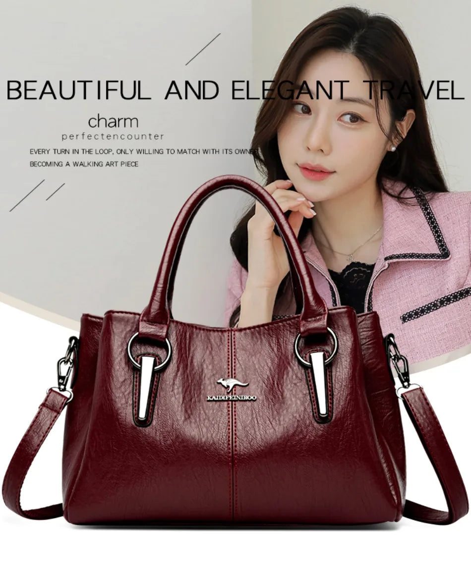 High-quality Soft Leather Luxury Handbags Women Bags Designer High-capacity Ladies Crossbody Hand Bags for Women 2024 Sac A Main