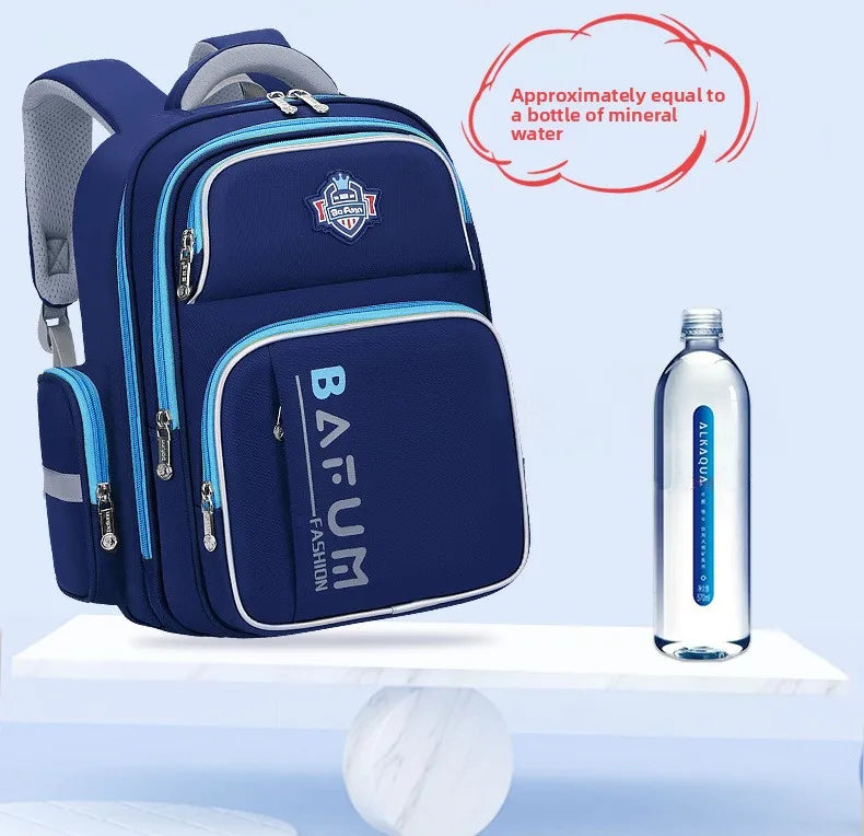 2025 New Design Large Capacity Ergonomic Teen School Backpack Waterproof Lightweight Spine Protection for Grades 1-3-6 Students