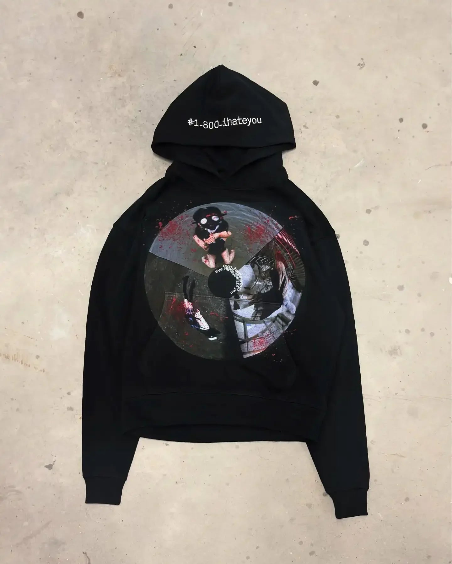 Vintage Embroidery Print Hoodies Women Grunge Sweatshirt Tops Streetwear Harajuku Gothic Y2k Style Hoodie Women Clothing
