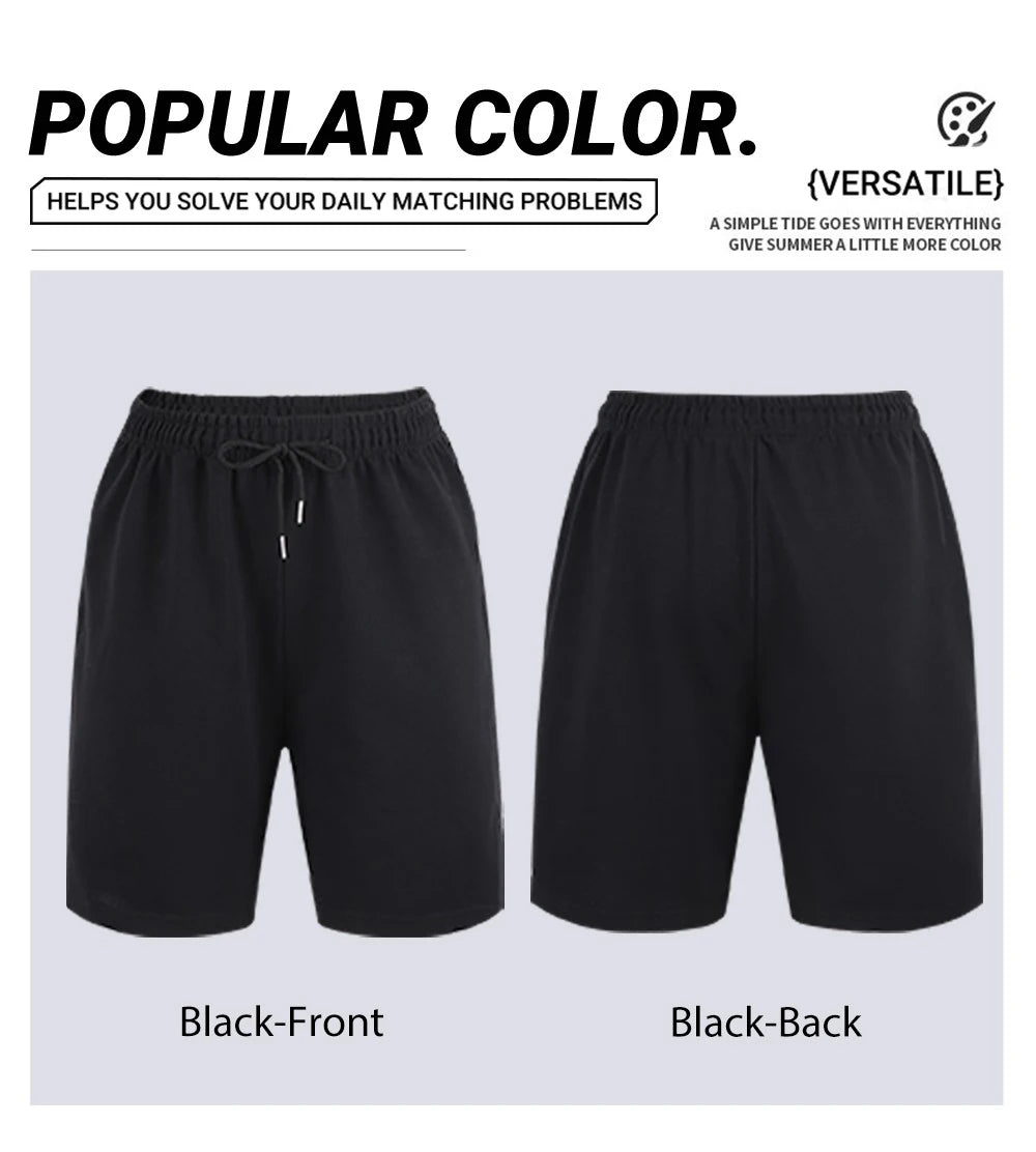 Youth Sport Summer Short Pants For Women Fashion High street Loose Sportpants Classic Pocket Running Shorts Casual Simple Bottom