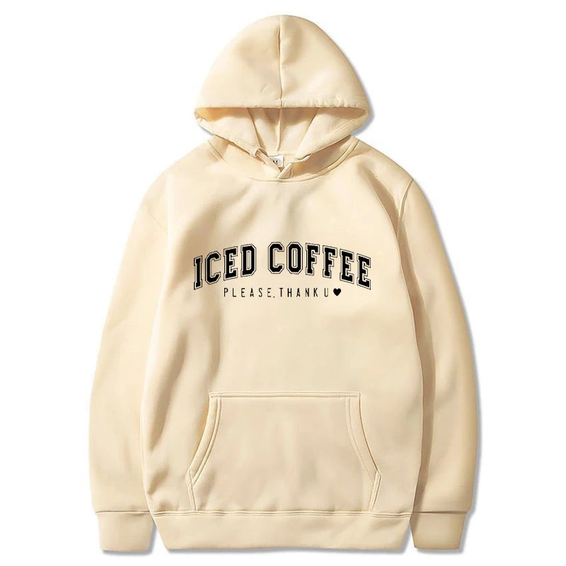 Men Letter Graphic Printed Hoodies Women Fashion Drawstring Long Sleeve Pocket Sweatshirts Casual Harajuku Hooded Pullover Coat