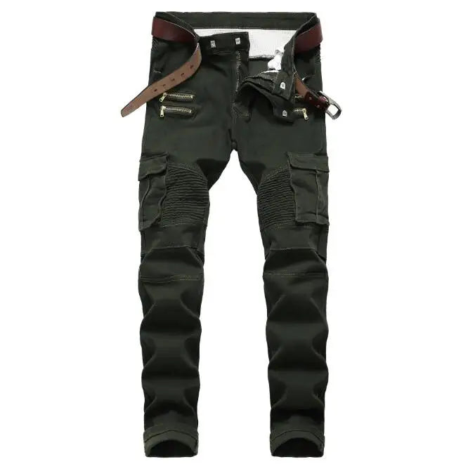 Blue Men's Jeans 3D Digital Print Stretch Denim Pants Blue Black White Trousers Men Fashion Slacks 28-34 36 38 40 42