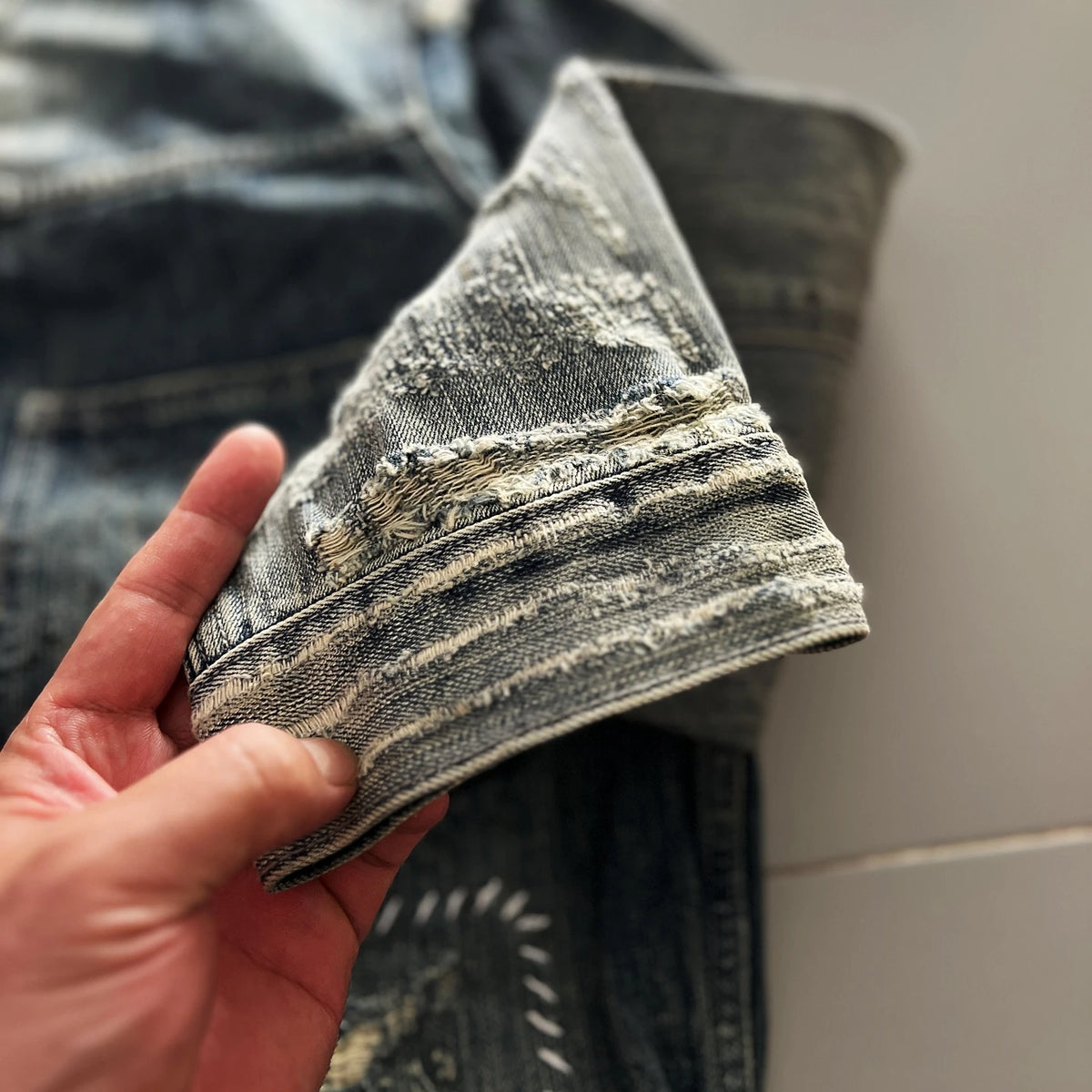 Vintage Washed Denim Jacket Loose Fit Short CleanFit Men's Jeans Coat Casual Style Button Closure Long Sleeve Cotton Jacket