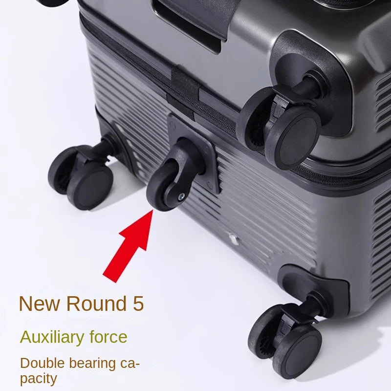 Large Size Expandable Suitcase 32/34 inch Side Opening Travel Luggage Large Capacity Check-in Box with Brake 5 Wheels Trolley Ca