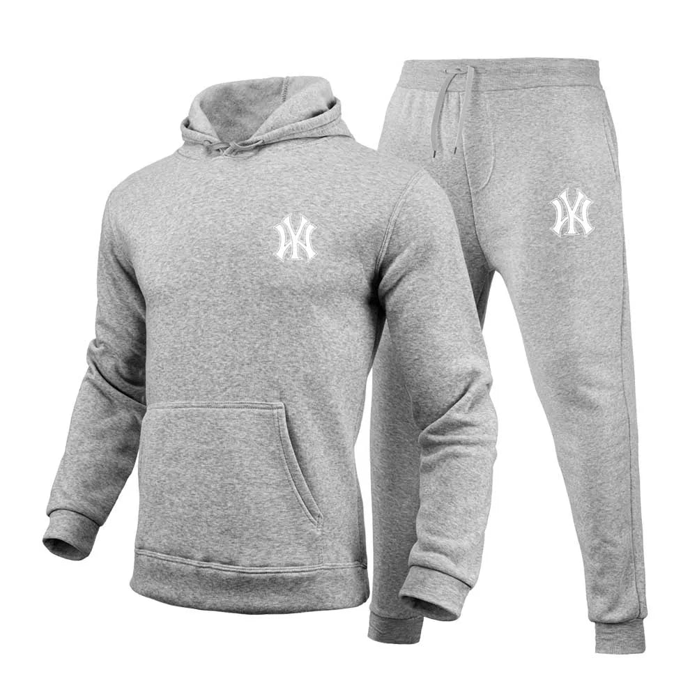Sportswear, hoodies, drawstring pants, men's sports hoodies, running sportswear for autumn and winter