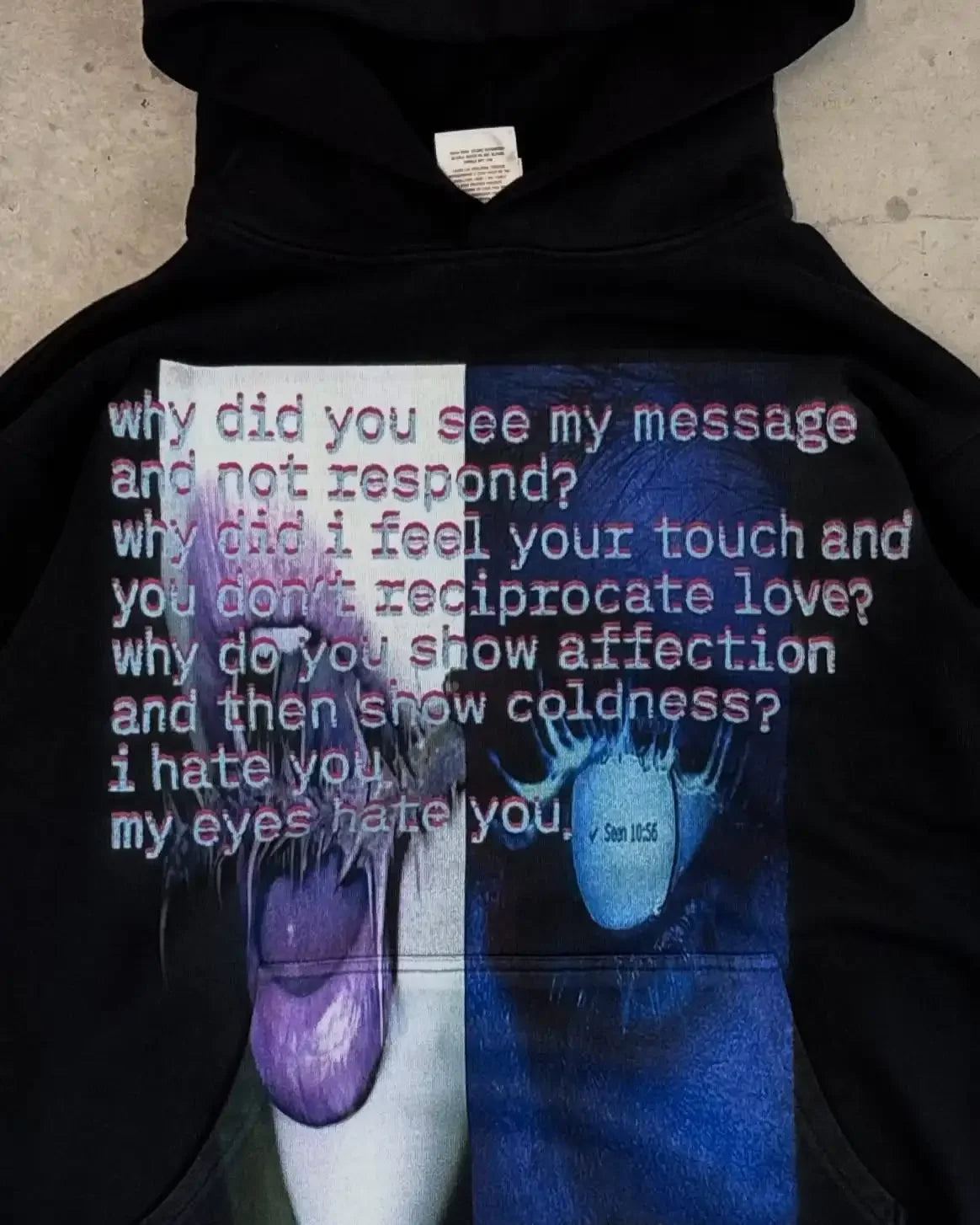 Vintage Embroidery Print Hoodies Women Grunge Sweatshirt Tops Streetwear Harajuku Gothic Y2k Style Hoodie Women Clothing