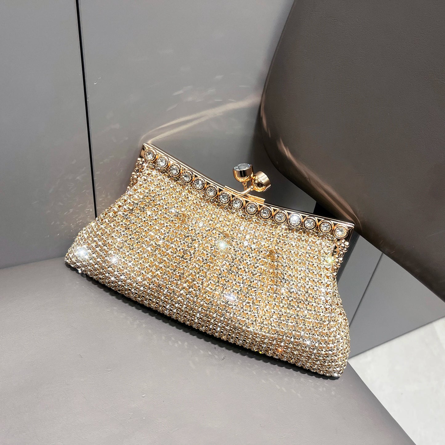 Handle Rhinestones Evening clutch Bag Purses and handbag luxury Designer shiny Crystal Clutch purse bucket bag shoulder bags