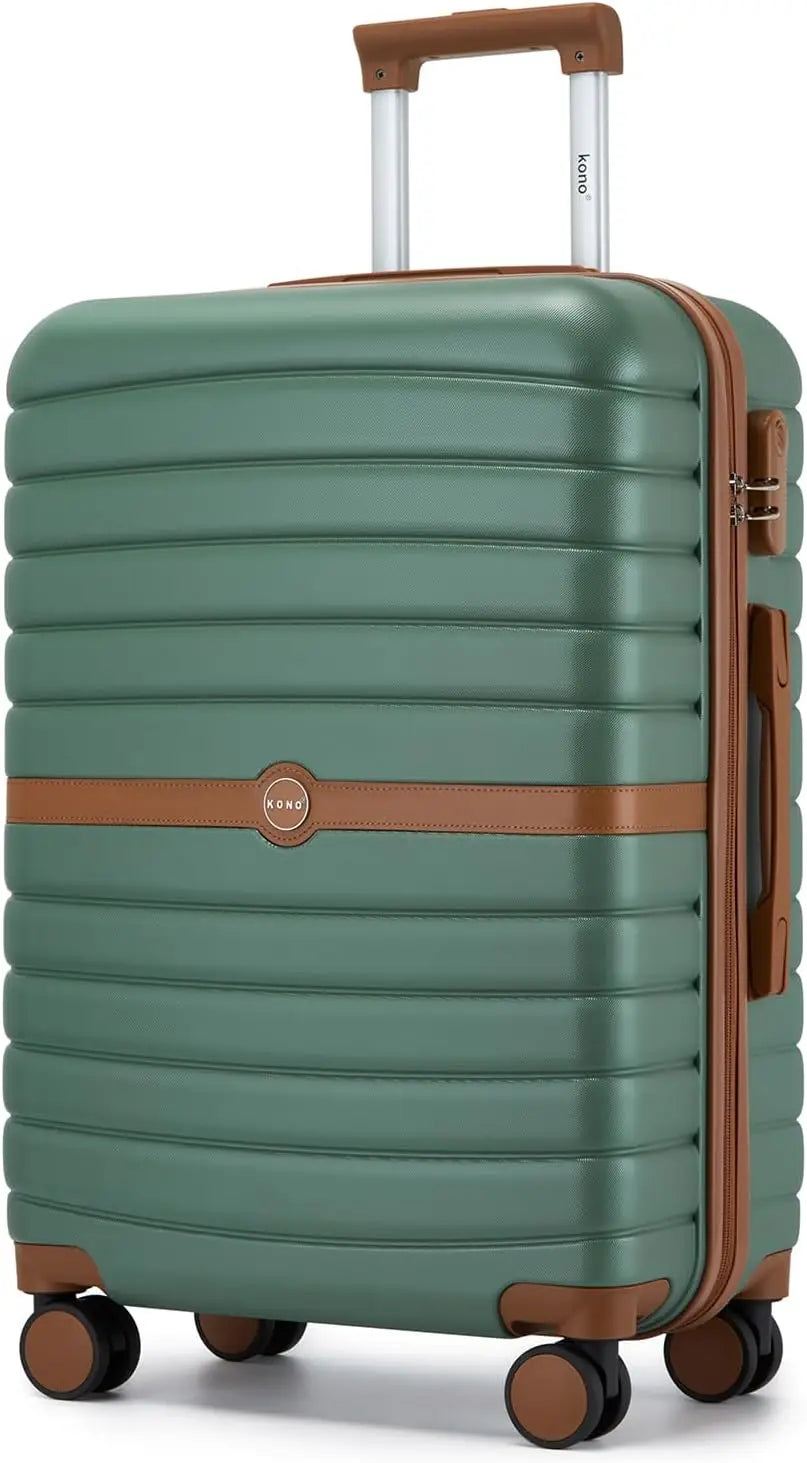 KONO Hard Shell Case (55/66/76 cm) PC suitcase Set with 360 ° Roll & Combination Lock