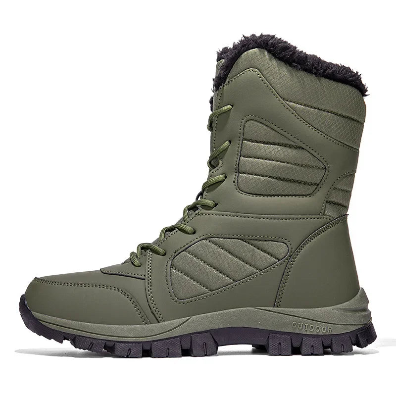 Thickened Winter Snow Boots Men's High Top Cotton Outdoor Sports Boots Couples Snow Shoes Anti-wear Comfortable Warm Zapatillas