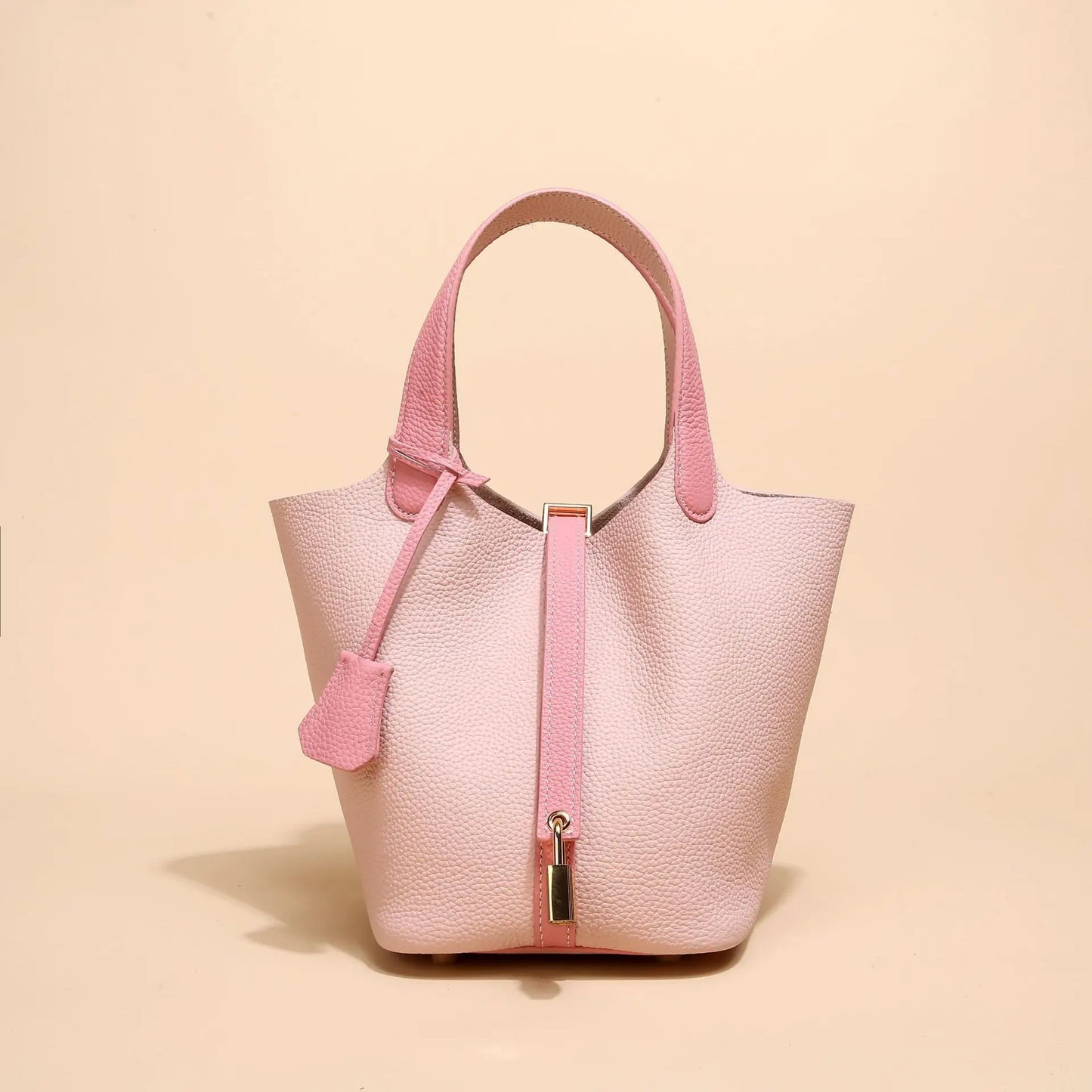 Fashion Classic Womens Bucket Bags Leather Lady Hand Bags High Quality Genuine Leather Luxury Ladies Top Handle Handbags