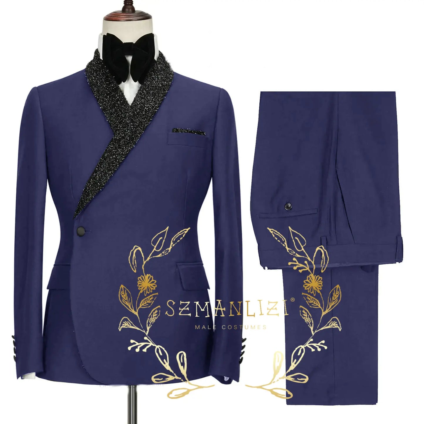 Formal Beige Wedding Men Suits Set Double Breasted Groomsmen Groom Tuxedo Fashion Designs Shiny Shawl Lapel Blazer Pants 2Pcs