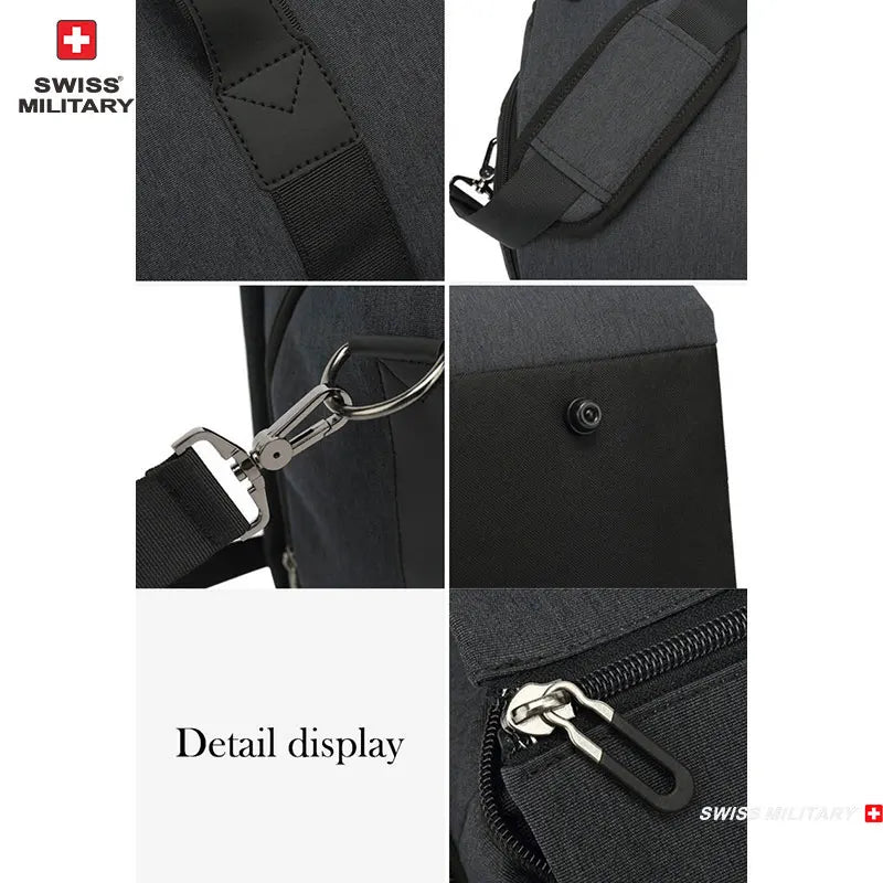SWISS MILITARY New Men's Business Garment Bags Large Multifunctional Foldable Suit Bag with Shoes Bag Gym Bag Shoulder Bags